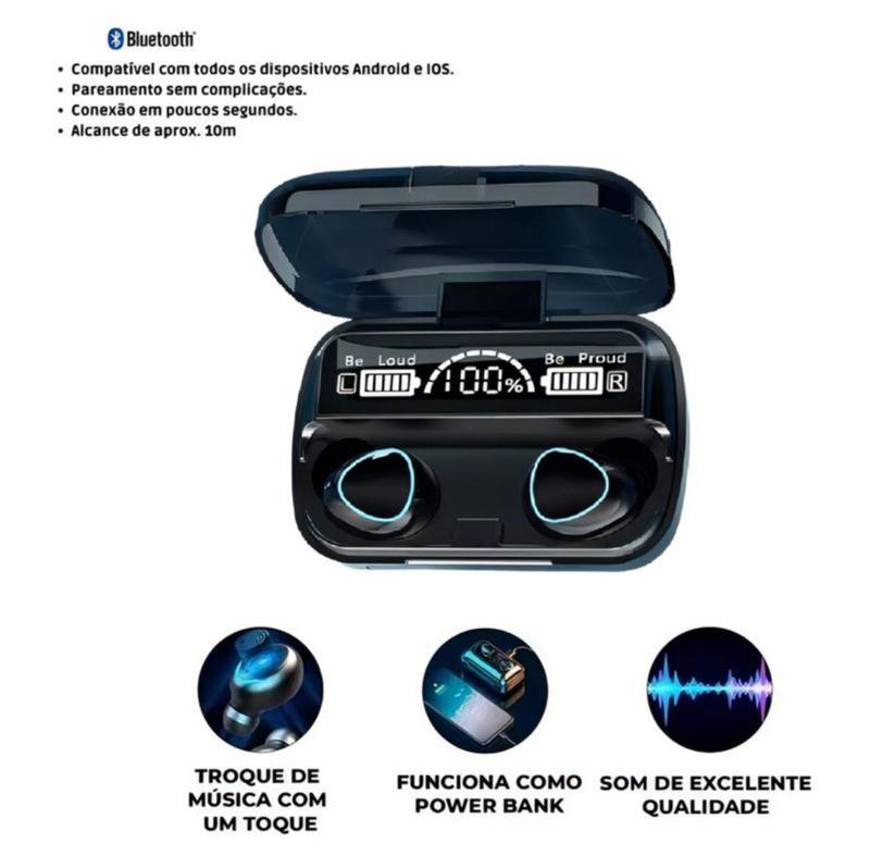 Fone de ouvido Bluetooth, fones de ouvido estéreo TWS - Imagem 5